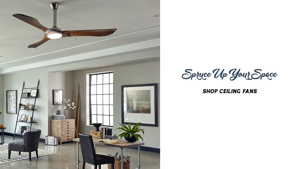 spruce up your space shop ceiling fans