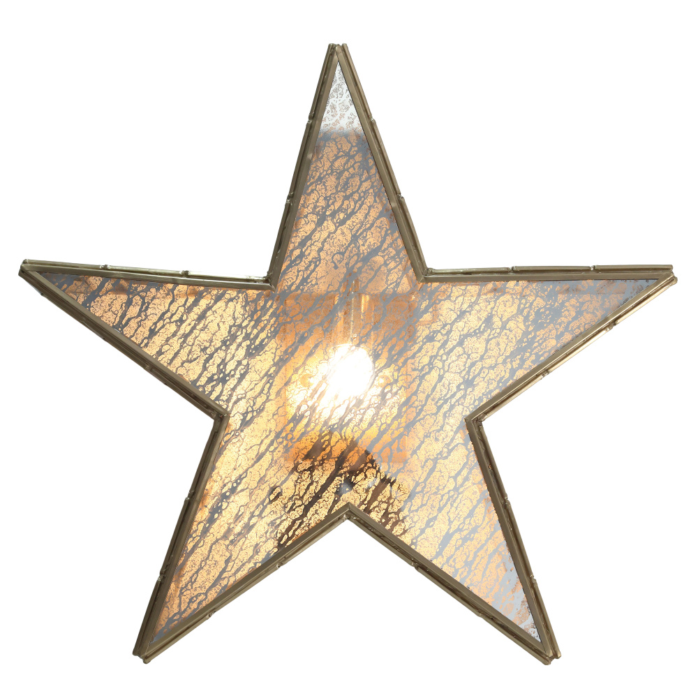 1 LIGHT STAR WALL SCONCE