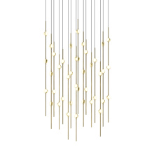 Sonneman 2015.38W-27-J20 - Aries 24" Square LED Pendant (2700K) w/20' Cords