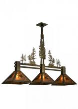  152025 - 45" Long Tall Pines 3 Light Island Pendant