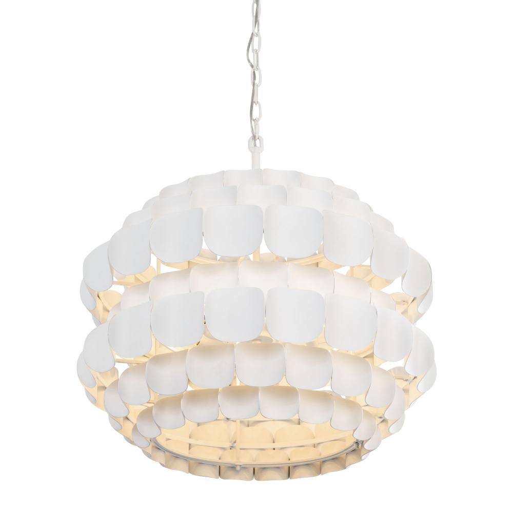 Swoon 6-Lt Pendant - Matte White