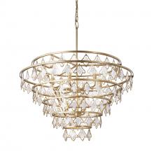 Varaluz 386C10FG - Fleur 10-Lt Chandelier - French Gold