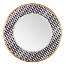 Varaluz 4DMI0102 - Azzezzi 30-in Round Houndstooth Accent Mirror