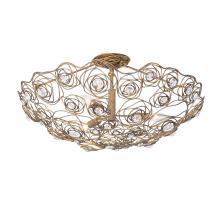 Varaluz 500S03HGOB - Ethereal Rose 3 Light Inverted Semi-Flush - Havana Gold Ombre