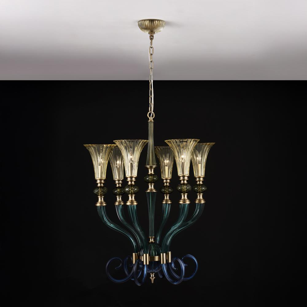 TINTA 6 LIGHT CHANDELIER