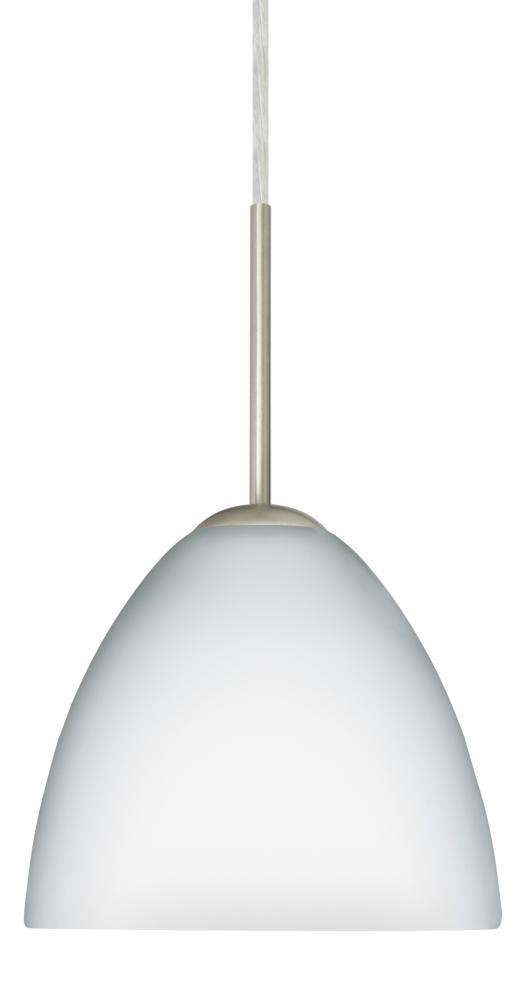 Besa Sasha Pendant Satin Nickel Opal Matte 1x50W B10 Med