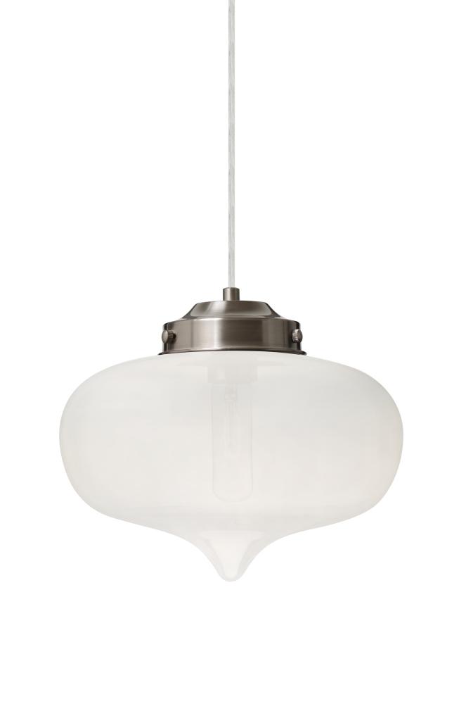 Besa Mira Pendant Satin Nickel Frost 1x60W T10