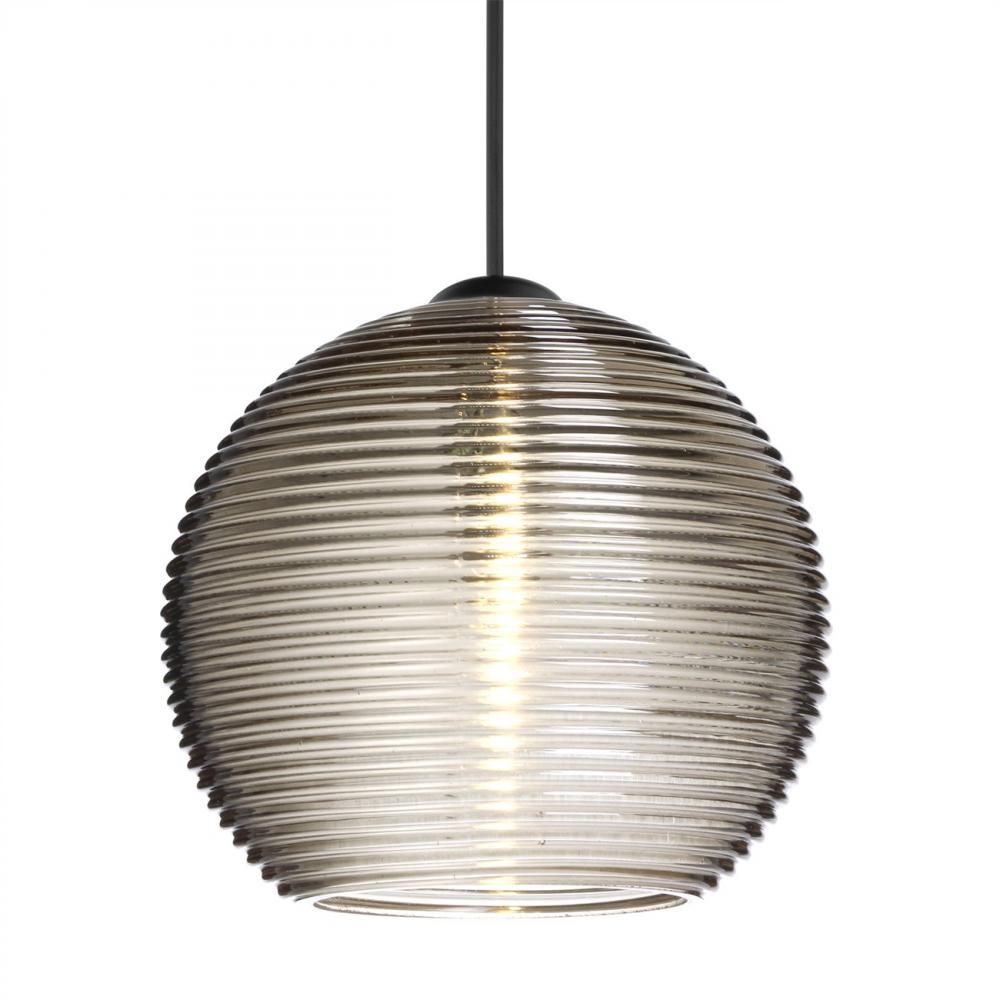 Besa Pendant Kristall 6, Black Finish, Smoke 1x35W MAX GY6.35 Base