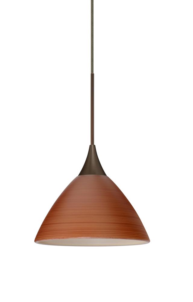 Besa Pendant Domi Bronze Cherry 1x6W LED