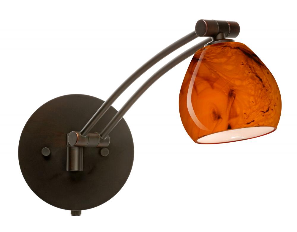 Besa Wall Tay Tay Bronze Habanero 1x50W Halogen Gy6.35