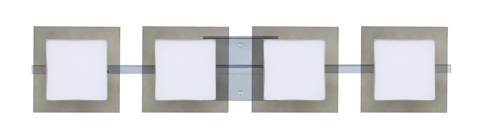 Besa Wall Alex Chrome Opal/Smoke 4x5W LED