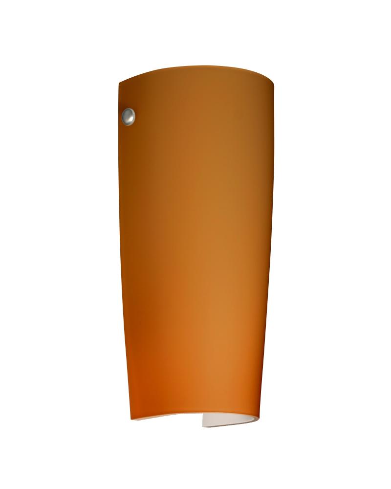 Besa Wall Tomas Satin Nickel Amber Matte 1x75W Medium Base