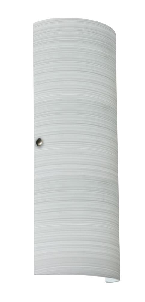 Besa Torre 18 LED Wall Chalk Satin Nickel 2x8W LED