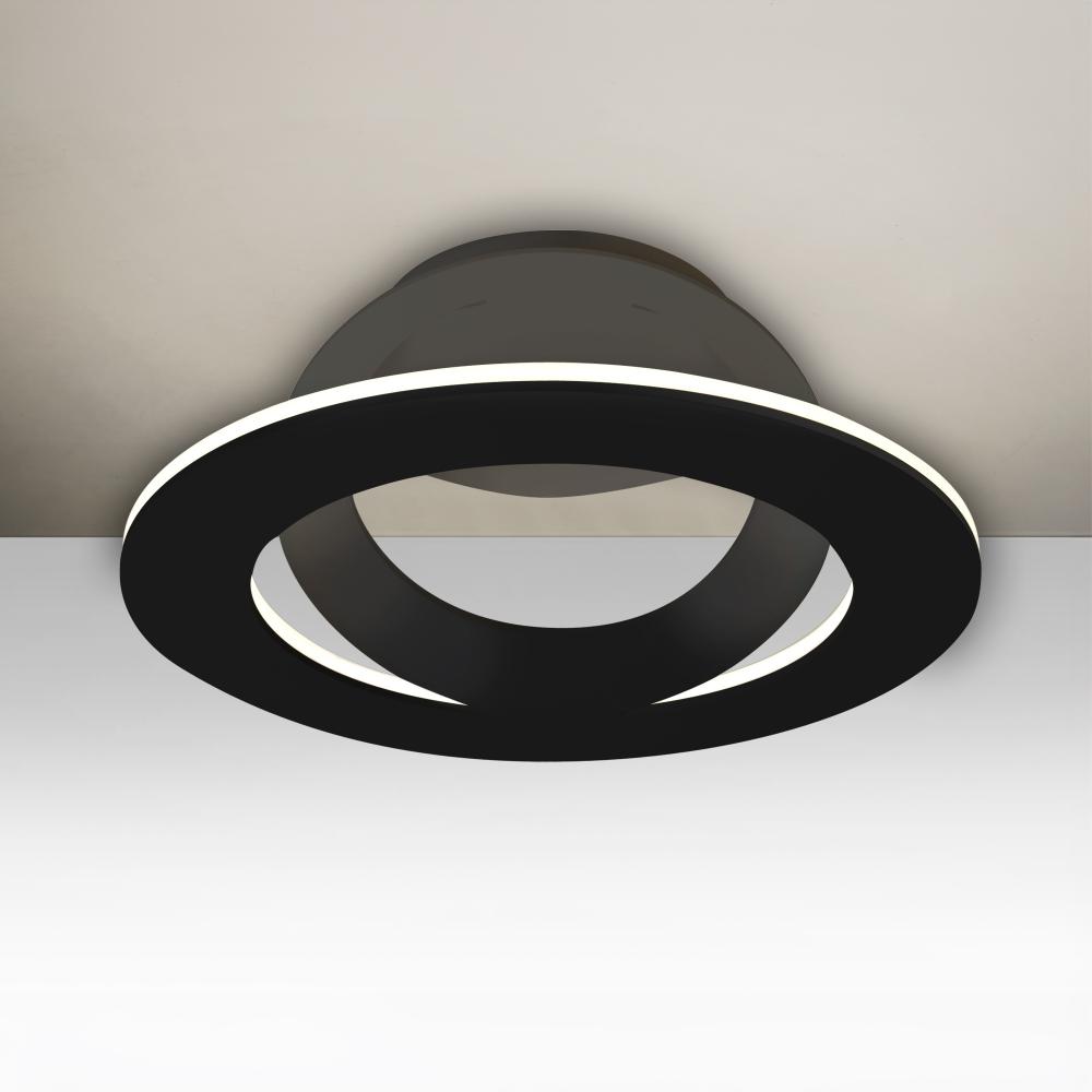 Besa, Cue Ceiling, Black Finish, 1x15W LED