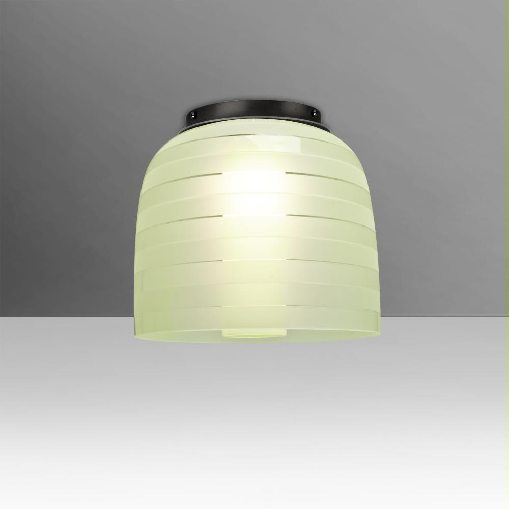 Besa Mitzi 7 Ceiling, Chartreuse, Black, 1x60W E26 Base