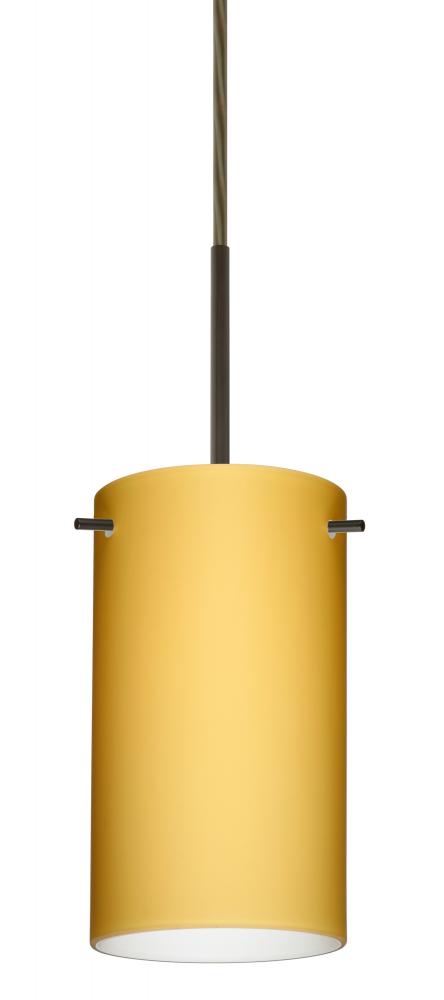 Besa Stilo 7 Pendant Bronze Vanilla Matte 1x40W B10 Med