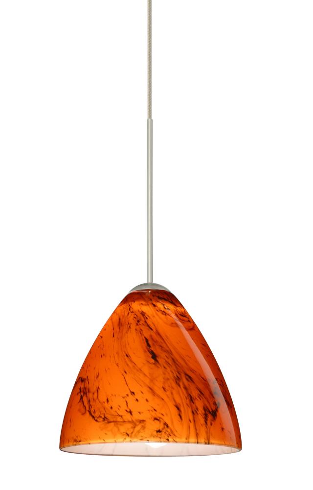 Besa Pendant Mia Satin Nickel Habanero 1x50W Halogen