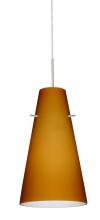 Besa Lighting 1JC-412480-LED-SN - Besa Cierro LED Pendant Amber Matte Satin Nickel 1x9W LED