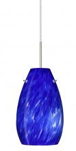 Besa Lighting 1JC-412686-LED-SN - Besa Pera 9 LED Pendant Blue Cloud Satin Nickel 1x9W LED