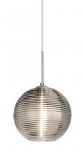 Besa Lighting 1JC-461602-LED-SN - Besa Kristall 8 Pendant Satin Nickel Smoke 1x9W LED