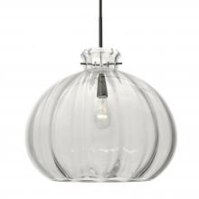 Besa Lighting 1JC-464588-EDIL-BK - Besa Pendant Pinta 12 Clear Black 1x8W LED Filament
