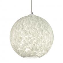 Besa Lighting 1JC-COCO1219-SN-L - Besa Coco 12 Pendant, Carrera, Satin Nickel Finish, 1x60W Medium Base, 15Ft. Cord