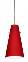 Besa Lighting 1JT-4124RM-LED-BR - Besa Cierro LED Pendant Ruby Matte Bronze 1x9W LED