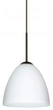 Besa Lighting 1JT-447007-BR - Besa Vila Pendant Bronze Opal Matte 1x60W Medium Base