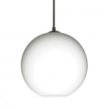 Besa Lighting 1JT-COCO807-LED-BK - Besa Coco 8 Pendant, Opal Matte, Black Finish, 1x9W LED