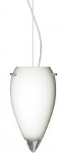 Besa Lighting 1KX-412506-SN - Besa Juli Cable Pendant Opal Glossy Satin Nickel 1x100W Medium Base