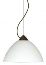 Besa Lighting 1KX-420107-BR - Besa Tessa Cable Pendant White Bronze 1x75W Medium Base