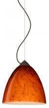 Besa Lighting 1KX-4470HB-BR - Besa Vila Cable Pendant Bronze Habanero 1x60W Medium Base