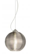 Besa Lighting 1KX-461602-LED-SN - Besa Kristall 8 Pendant Satin Nickel Smoke 1x9W LED