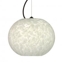 Besa Lighting 1KX-477619-LED-BK - Besa Luna LED Pendant Carrera Black 1x9W LED