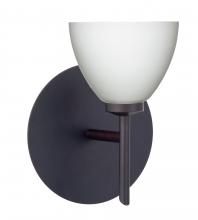 Besa Lighting 1SW-185807-BR - Besa Divi Wall 1SW Opal Matte Bronze 1x40W G9