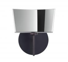 Besa Lighting 1SW-6773MR-LED-BR - Besa Groove Wall 1SW Mirror-Frost Bronze 1x5W LED