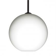 Besa Lighting 1TT-COCO1207-LED-BK - Besa Coco 12 Stem Pendant, Opal Matte, Black Finish, 1x9W LED