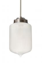 Besa Lighting 1TT-OLINFR-EDIL-SN - Besa Olin Stem Pendant Satin Nickel Frost 1x4W LED Filament