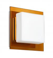 Besa Lighting 1WS-7735TG-CR - Besa Wall Alex Chrome Opal/Armagnac 1x50W G9