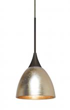 Besa Lighting 1XC-1758GF-BR - Besa Divi Pendant, Gold Foil, Bronze, 1x50W MAX GY6.35 Base