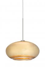 Besa Lighting 1XC-2492GF-SN - Besa Pendant Brio 7 Satin Nickel Gold Foil 1x35W Halogen