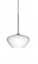 Besa Lighting 1XC-541007-BR - Besa Pendant Peri Bronze Opal Matte 1x50W MAX GY6.35 Base