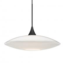 Besa Lighting 1XC-629406-BK - Besa Pendant Spazio, Black Finish, Opal Glossy 1x50W MAX GY6.35 Base