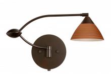 Besa Lighting 1WU-1743CH-BR - Besa Wall Domi Bronze Cherry 1x50W Halogen Gy6.35