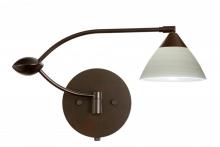 Besa Lighting 1WU-1743KR-BR - Besa Wall Domi Bronze Chalk 1x50W Halogen Gy6.35