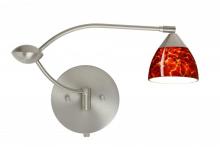 Besa Lighting 1WU-185841-SN - Besa Wall Divi Satin Nickel Garnet 1x50W MR16