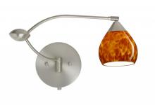 Besa Lighting 1WU-560518-SN - Besa Wall Tay Tay Satin Nickel Amber Cloud 1x50W Halogen Gy6.35