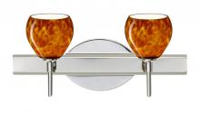 Besa Lighting 2SW-560518-CR - Besa Wall Tay Tay Chrome Amber Cloud 2x40W G9