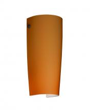 Besa Lighting 704180-BK - Besa Wall Tomas Black Amber Matte 1x75W Medium Base