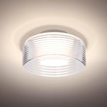 Besa Lighting BELUCLC-LED-SN - Belu Ceiling, Clear Shade, Black Finish, 1x5W LED